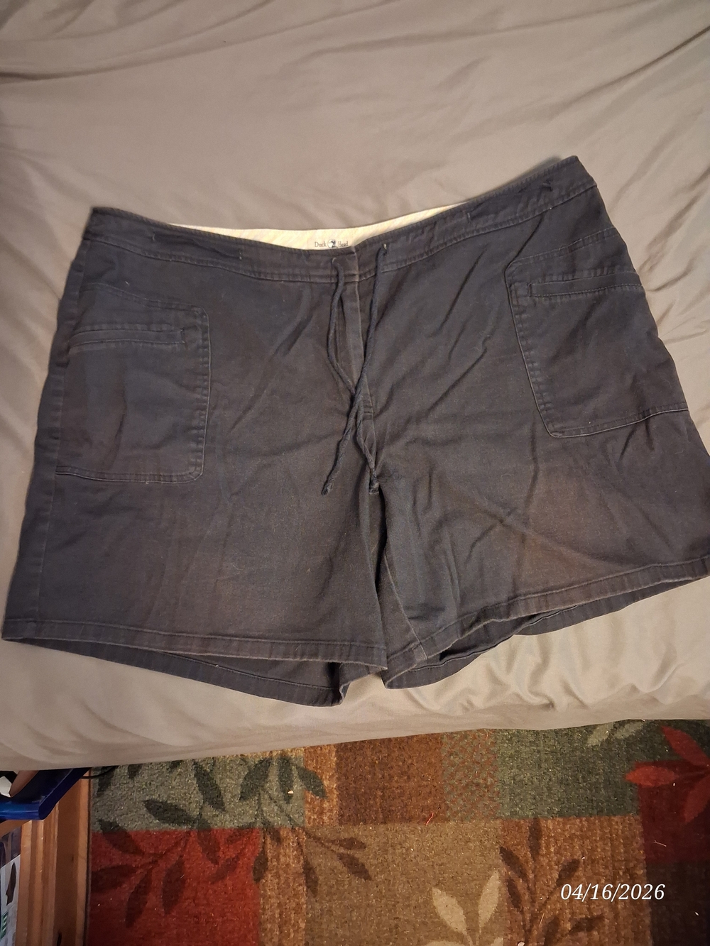 Duck Head Women's Drawstring Shorts - Navy Blue